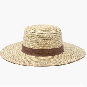 NWT Wyeth Aubrey Straw Boater Hat